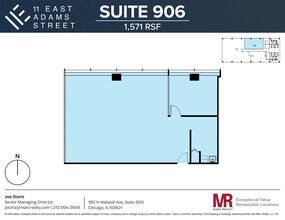 11 E Adams St, Chicago, IL for lease Floor Plan- Image 1 of 5