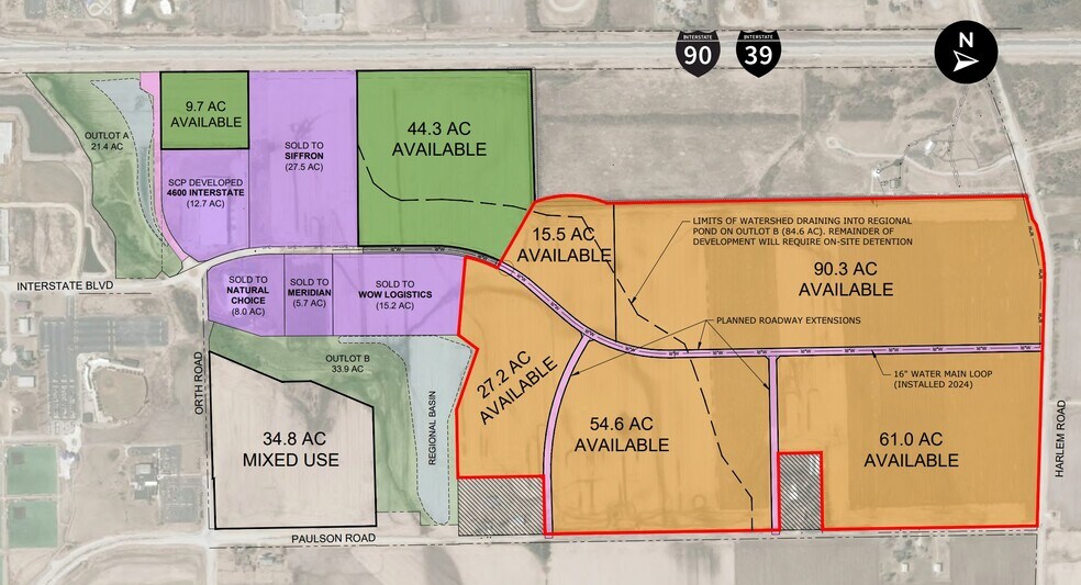 Harlem Rd, Loves Park, IL for sale - Site Plan - Image 2 of 2