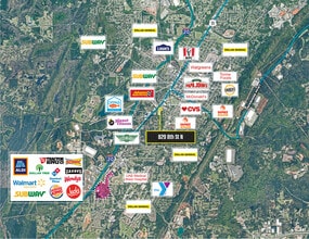 1311 Woodmont Dr, Tuscumbia, AL - AERIAL  map view - Image1