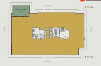 600 5th St NW, Washington, DC à louer Plan d’étage- Image 2 de 4