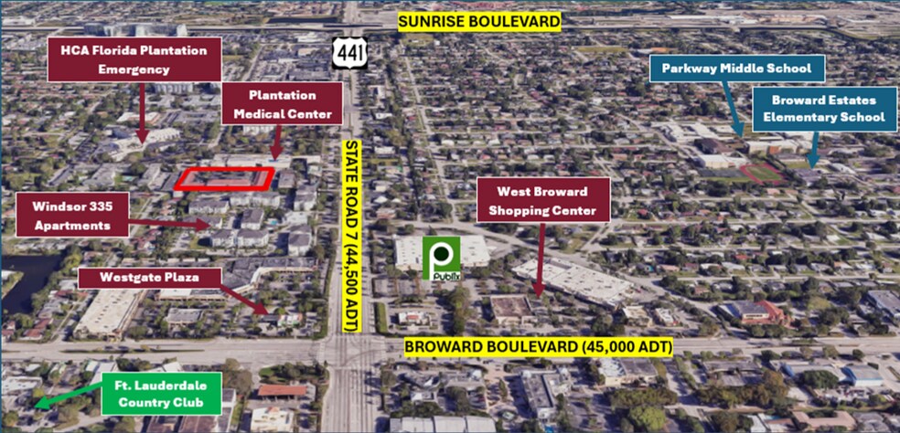 4100 S Hospital Dr, Plantation, FL à vendre - Aérien - Image 2 de 9