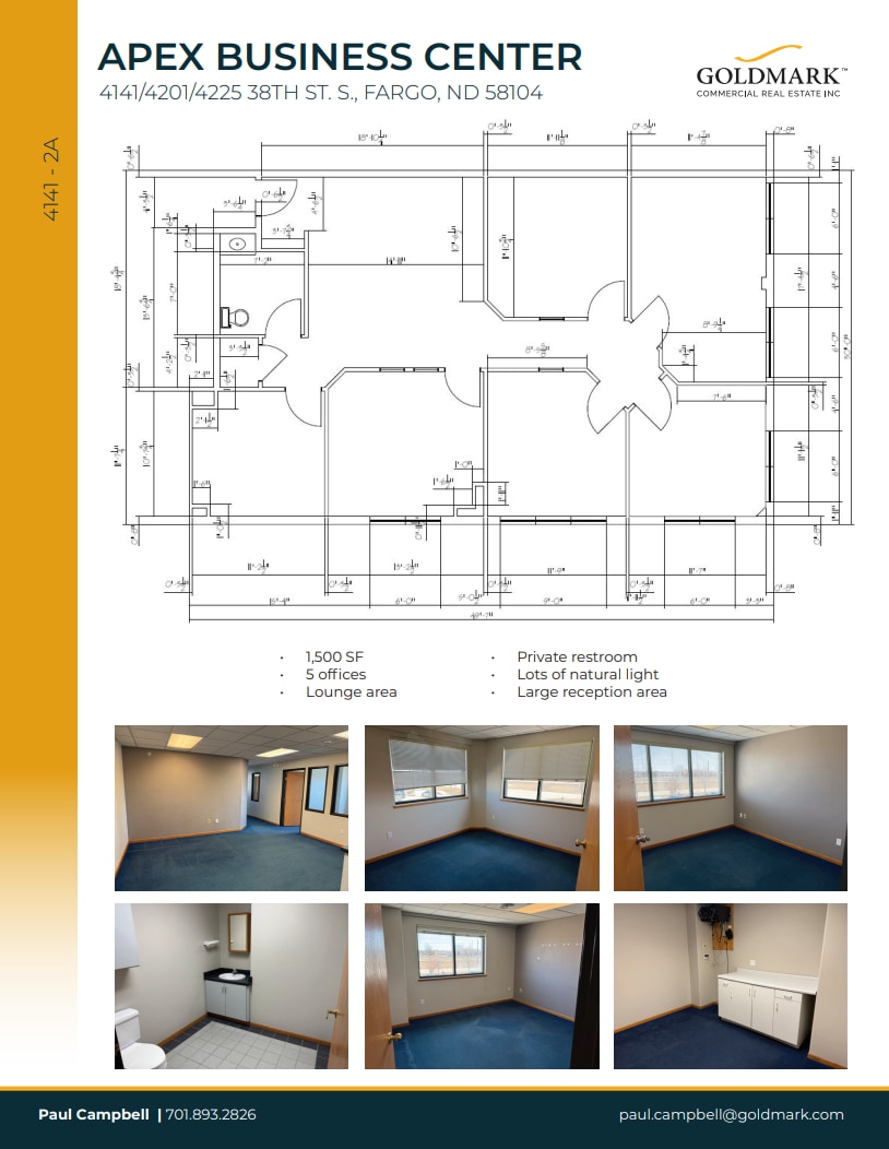 4141 38th St S, Fargo, ND à louer Plan d’étage- Image 1 de 1