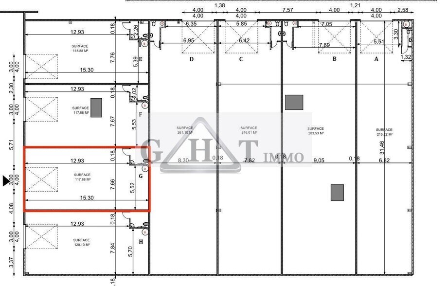 Industriel dans Bondoufle à louer - Plan d’étage - Image 3 de 3