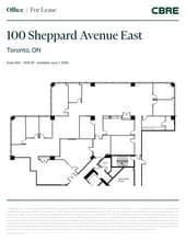 100 Sheppard Ave E, Toronto, ON for lease Floor Plan- Image 1 of 1