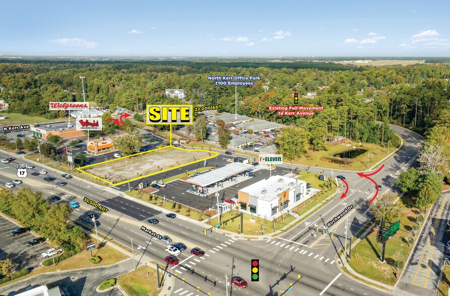 4505-4621 Market St, Wilmington, NC à louer - Aérien - Image 1 de 3