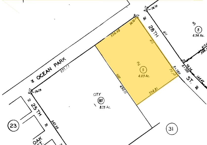 2716 Ocean Park Blvd, Santa Monica, CA à vendre - Plan cadastral - Image 1 de 1