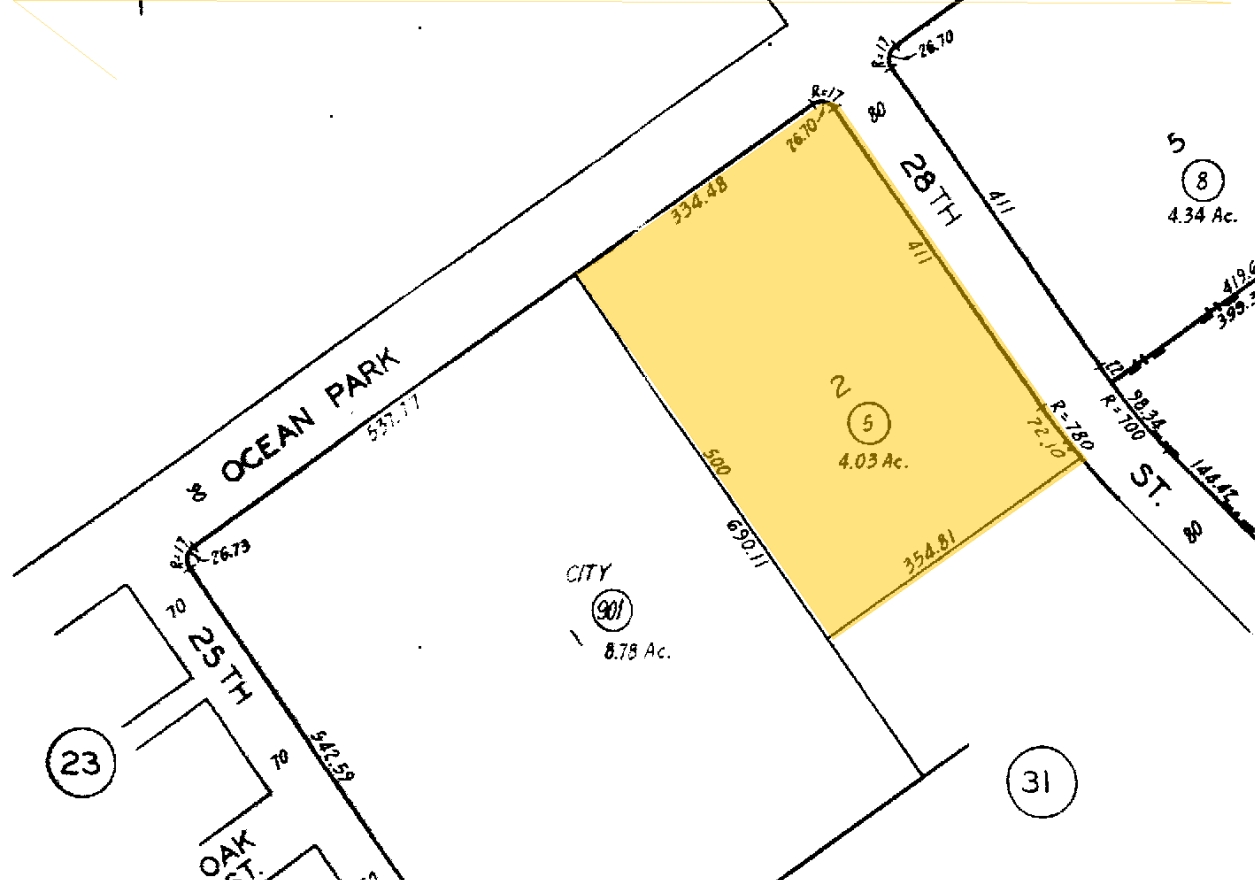 2716 Ocean Park Blvd, Santa Monica, CA à vendre Plan cadastral- Image 1 de 1