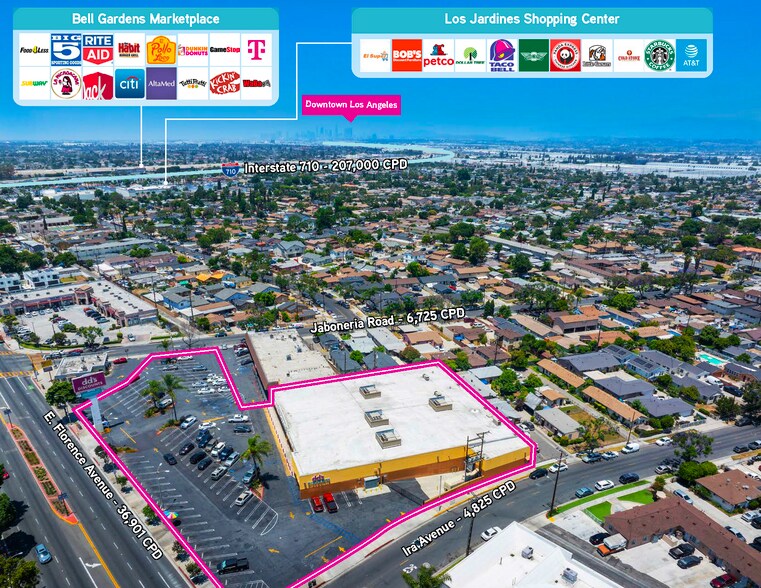 6031-6039 Florence Ave, Bell Gardens, CA à vendre - Photo du bâtiment - Image 2 de 6