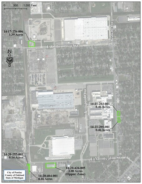 Vacant Land in Pontiac, MI portfolio of 5 properties for sale on LoopNet.ca - Site Plan - Image 2 of 5