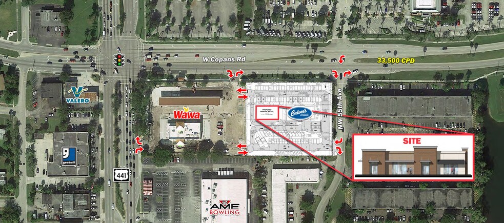 5510 W Copans Rd, Margate, FL à louer - Aérien - Image 2 de 3