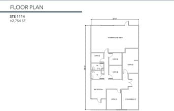 1100-1134 Commerce Dr, Richardson, TX à louer Plan d’étage- Image 1 de 1