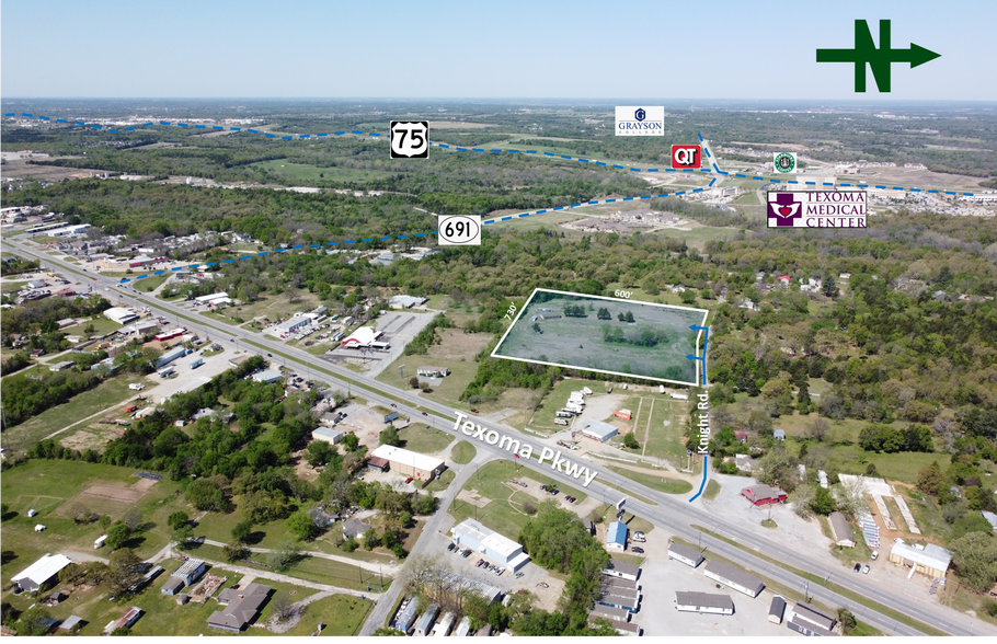 2218 Knight Rd, Denison, TX for lease - Aerial - Image 2 of 3