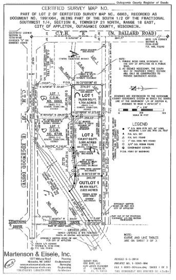 E Edgewood Ave, Appleton, WI à vendre - Plan cadastral - Image 1 de 1