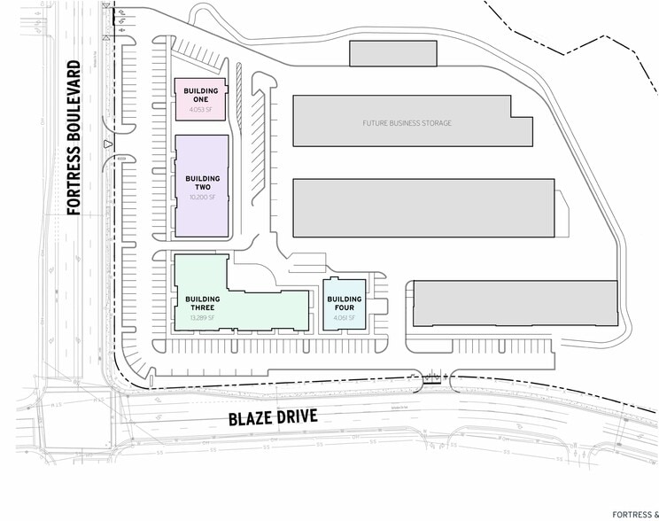 591 Fortress Blvd, Murfreesboro, TN for lease - Site Plan - Image 1 of 5
