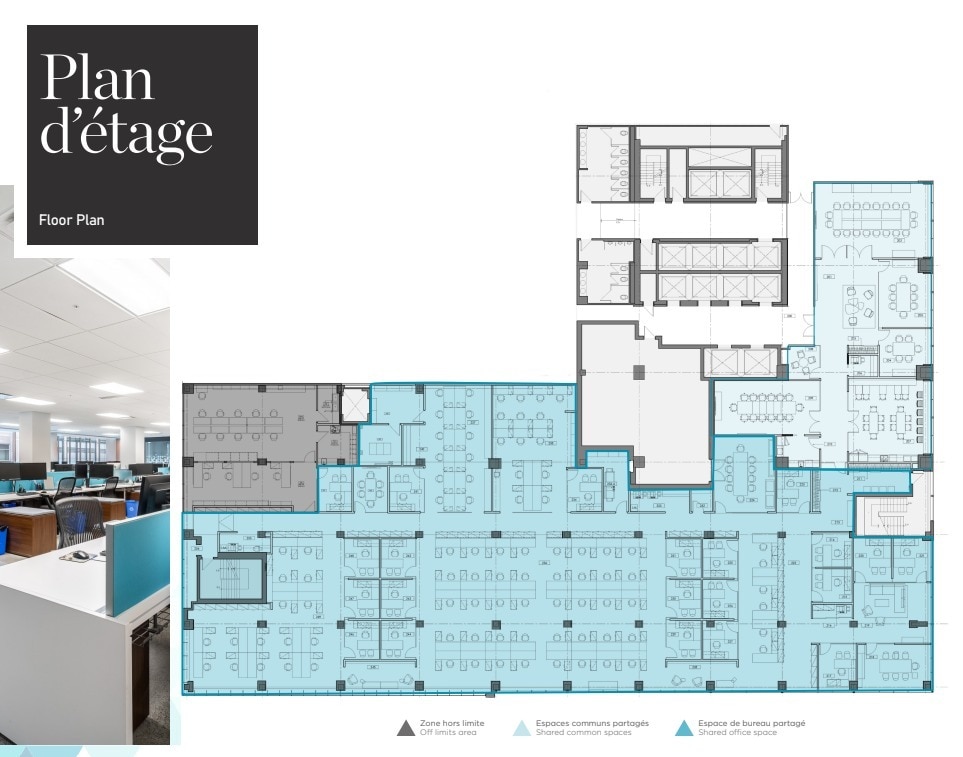 2020 Boul Robert-Bourassa, Montréal, QC à louer Plan d’étage- Image 1 de 1
