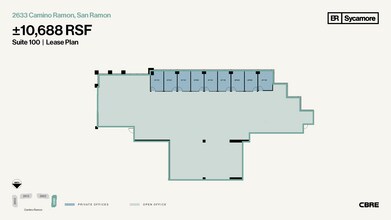 2603-2633 Camino Ramon, San Ramon, CA à louer Plan d’étage- Image 1 de 1
