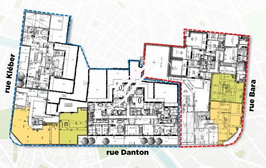 Commerce de détail dans Levallois-Perret à louer - Plan de site - Image 1 de 2