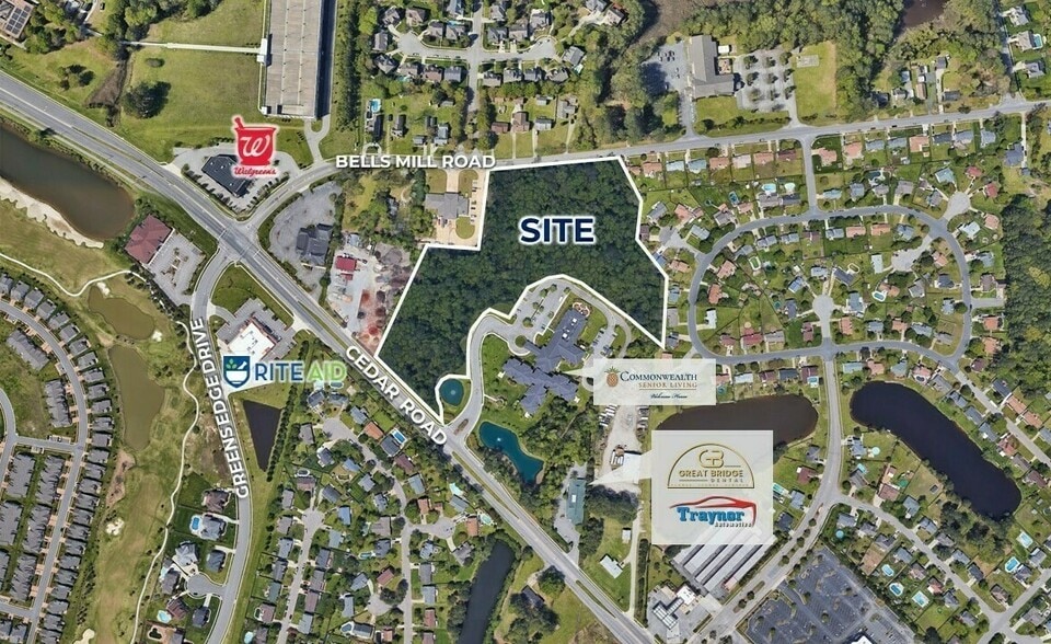 1324 Cedar Rd, Chesapeake, VA à vendre - Photo du bâtiment - Image 1 de 2