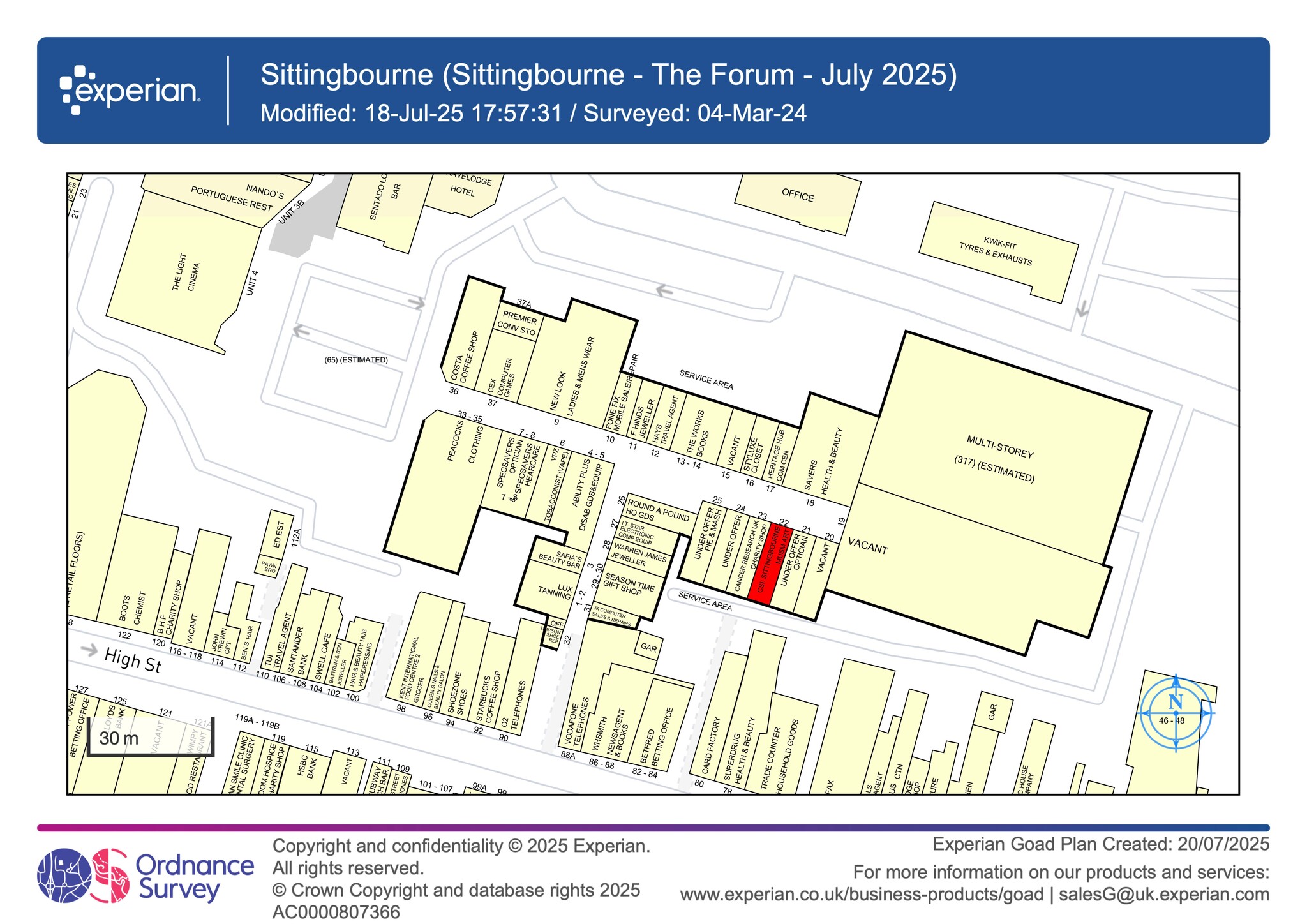 High St, Sittingbourne for lease Site Plan- Image 1 of 2