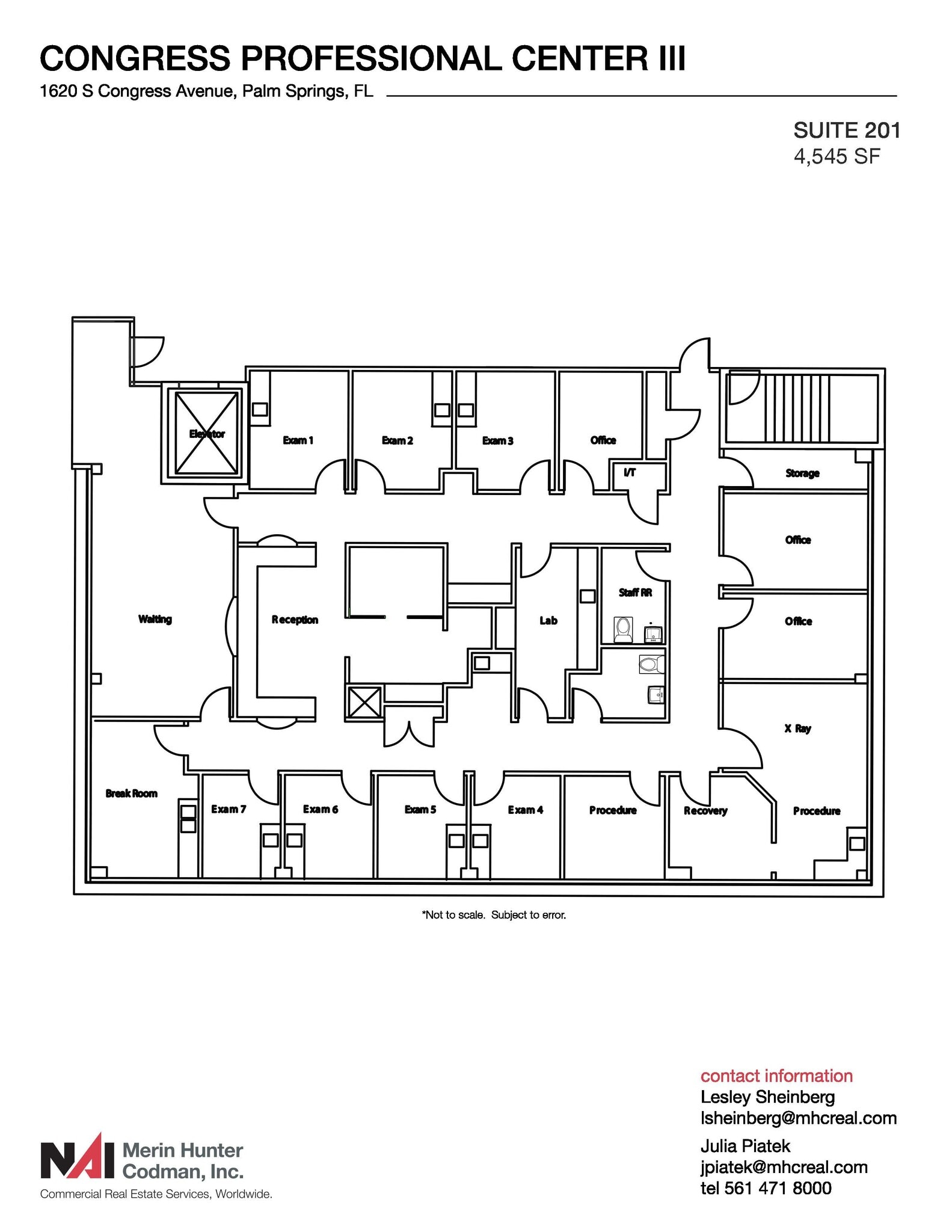 1620 S Congress Ave, Palm Springs, FL for lease Floor Plan- Image 1 of 11
