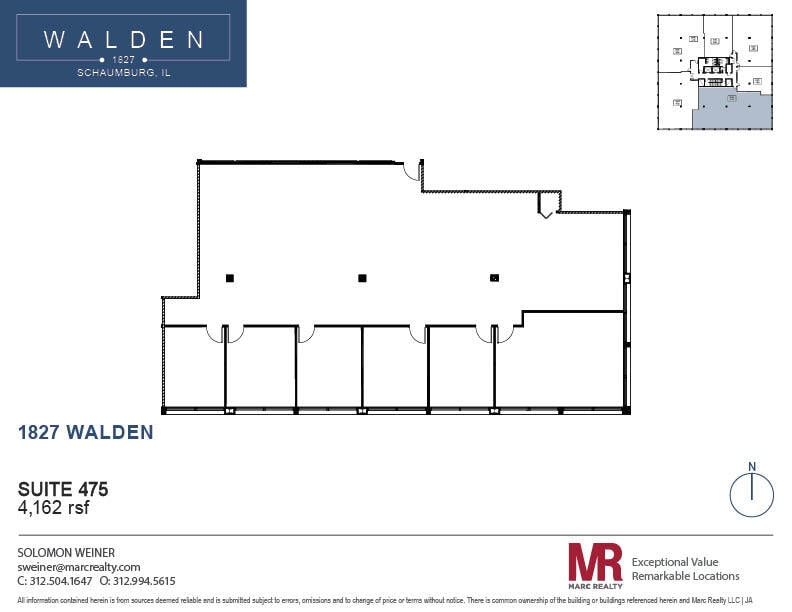 1827 Walden Office Sq, Schaumburg, IL for lease Floor Plan- Image 1 of 5