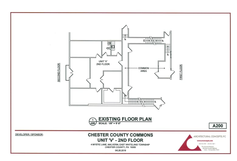 19-22 Mystic Ln, Malvern, PA à louer Plan d’étage- Image 1 de 1