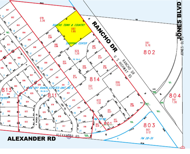 4141 N Rancho Dr, Las Vegas, NV à louer - Plan cadastral - Image 3 de 4