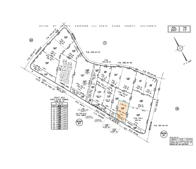 2040 N 1st St, San Jose, CA for sale - Plat Map - Image 3 of 3
