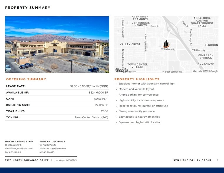 7175 N Durango Dr, Las Vegas, NV for lease - Building Photo - Image 2 of 16