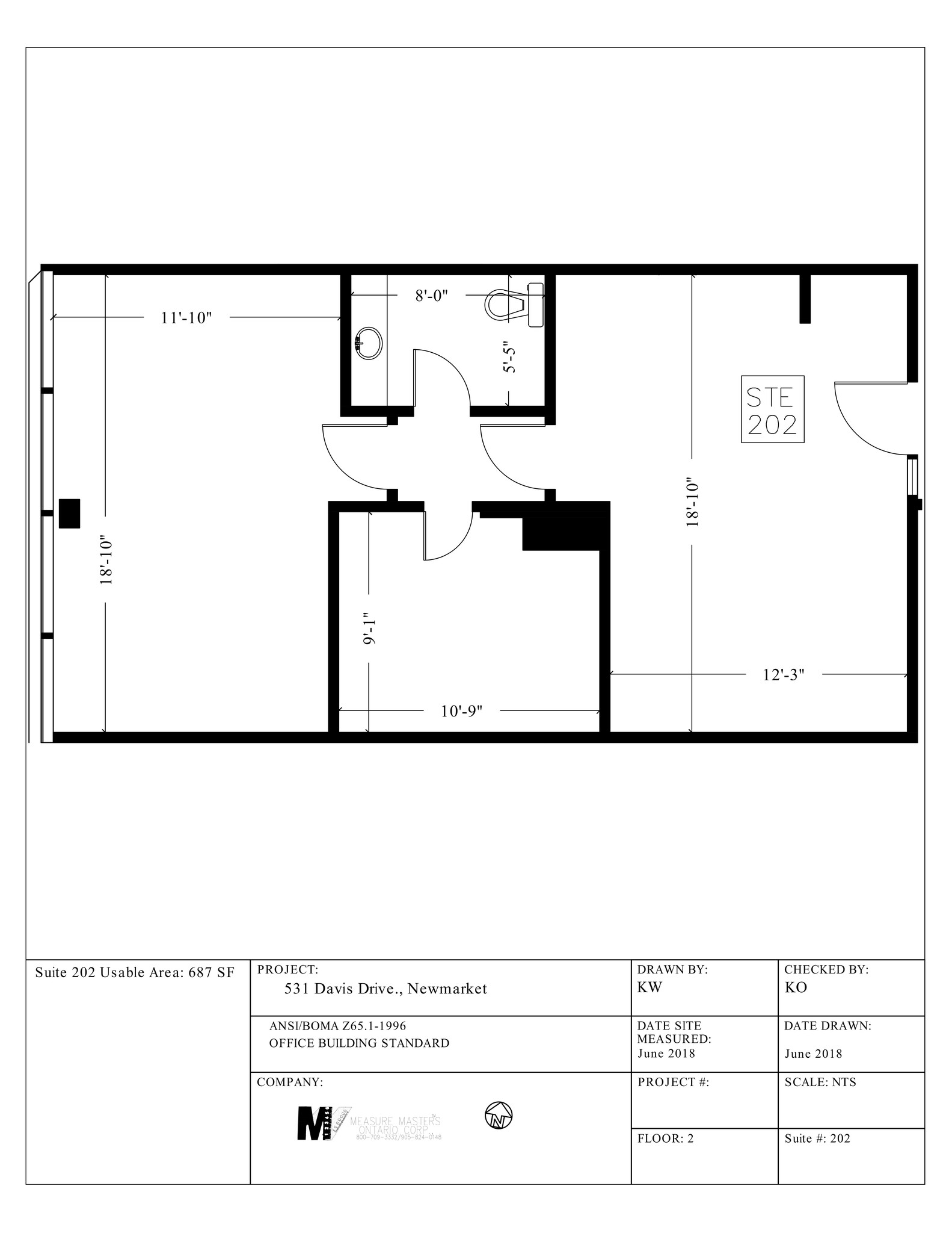 531 Davis Dr, Newmarket, ON à louer Plan de site- Image 1 de 1