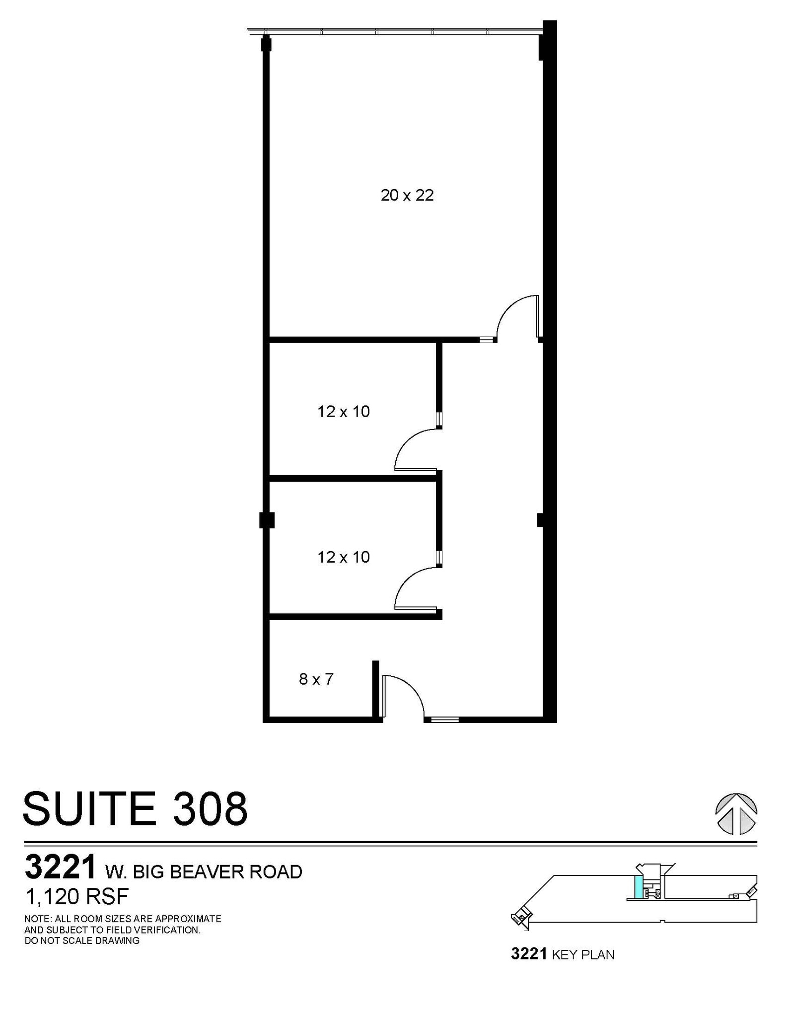 3155 W Big Beaver Rd, Troy, MI for lease Floor Plan- Image 1 of 1