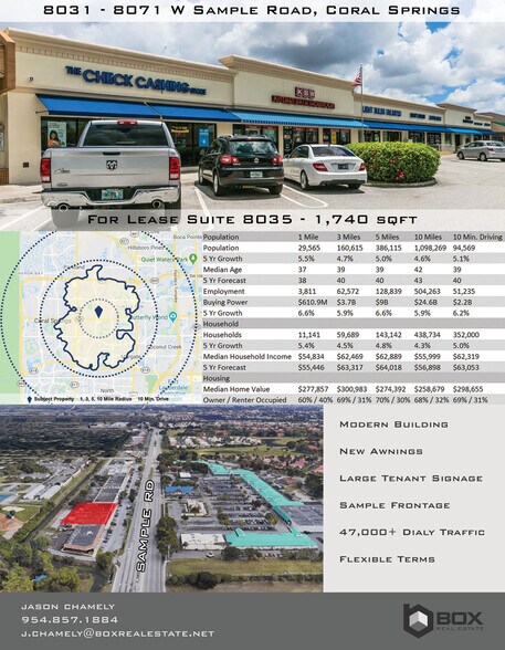 8031-8041 W Sample Rd, Coral Springs, FL à louer - Photo du bâtiment - Image 2 de 9
