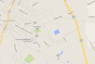425 Peters St, Waxahachie, TX - Aerial map view