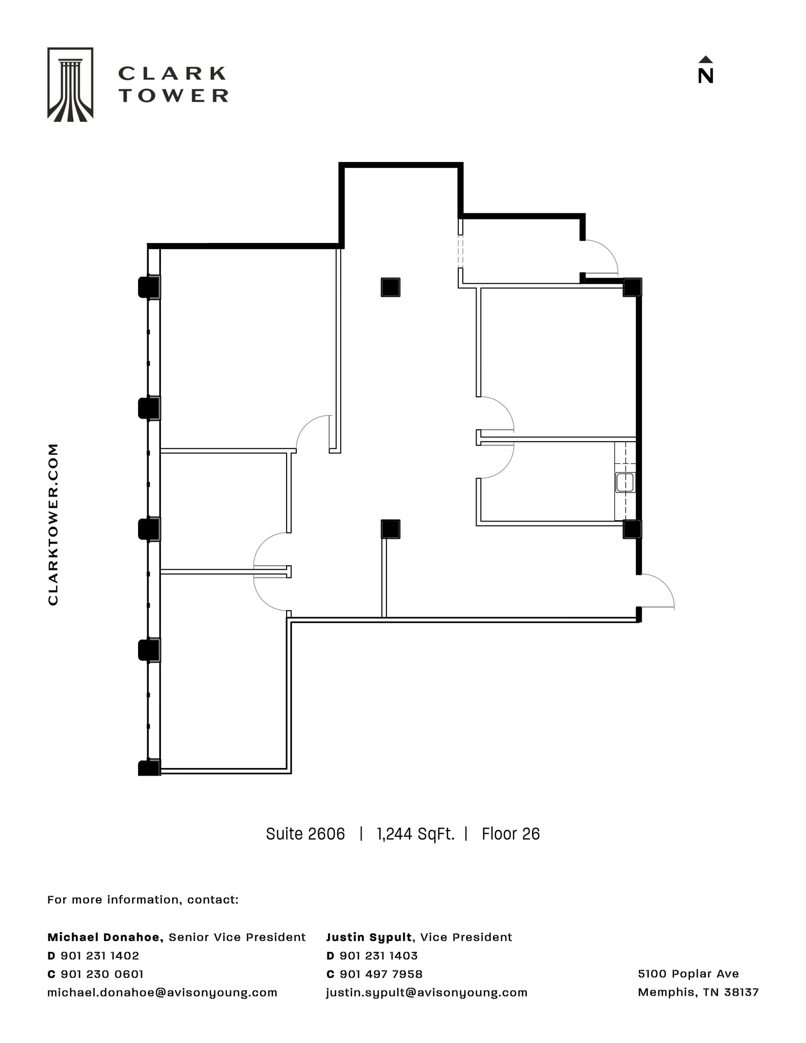 5100 Poplar Ave, Memphis, TN for lease Site Plan- Image 1 of 1