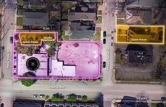 2258 Young Ave, Memphis, TN - Aérien Vue de la carte