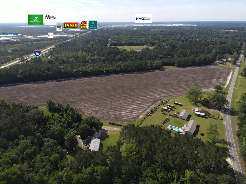 1800 Olive Branch Rd, Ellabell, GA à vendre - Aérien - Image 1 de 5