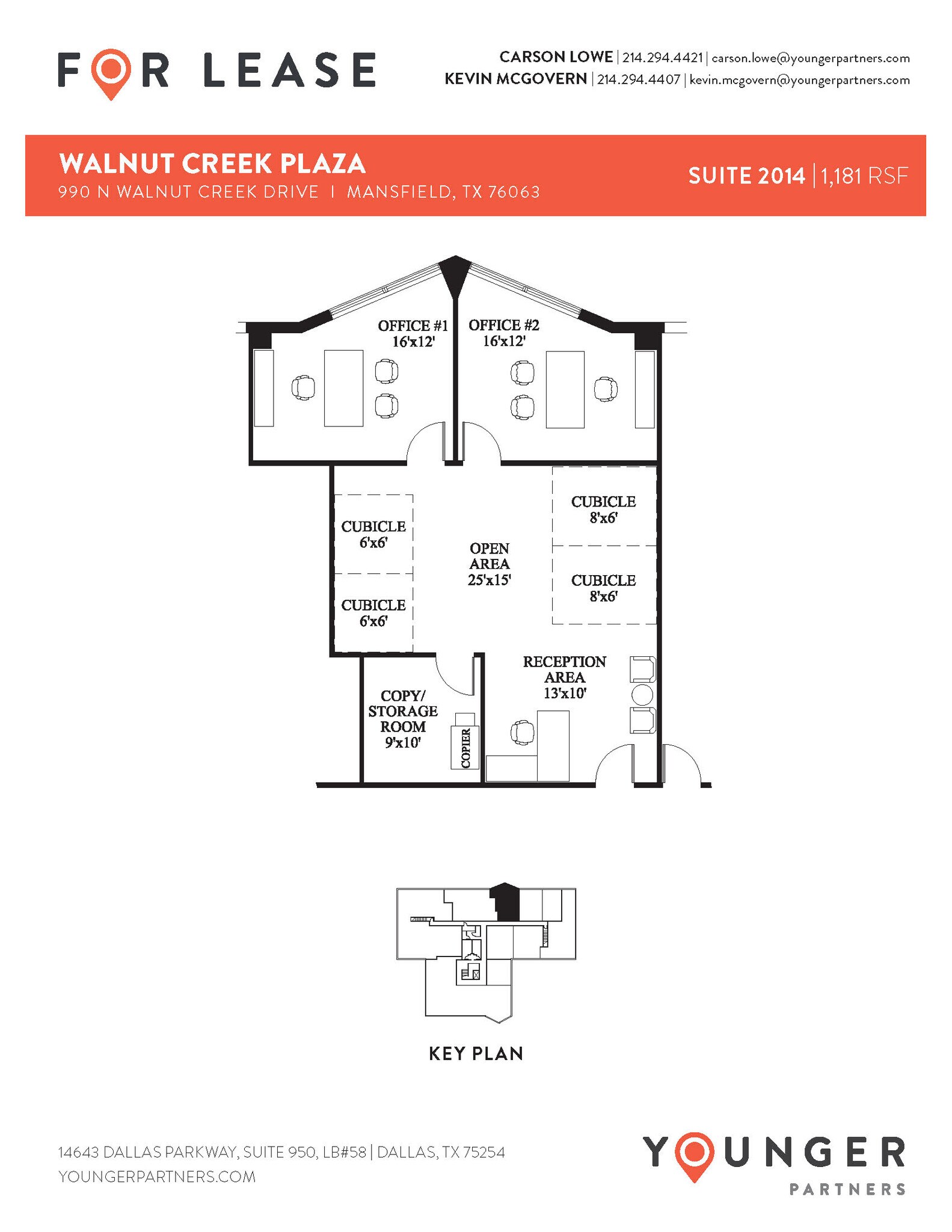 990 N Walnut Creek Dr, Mansfield, TX à louer Plan d’étage- Image 1 de 1