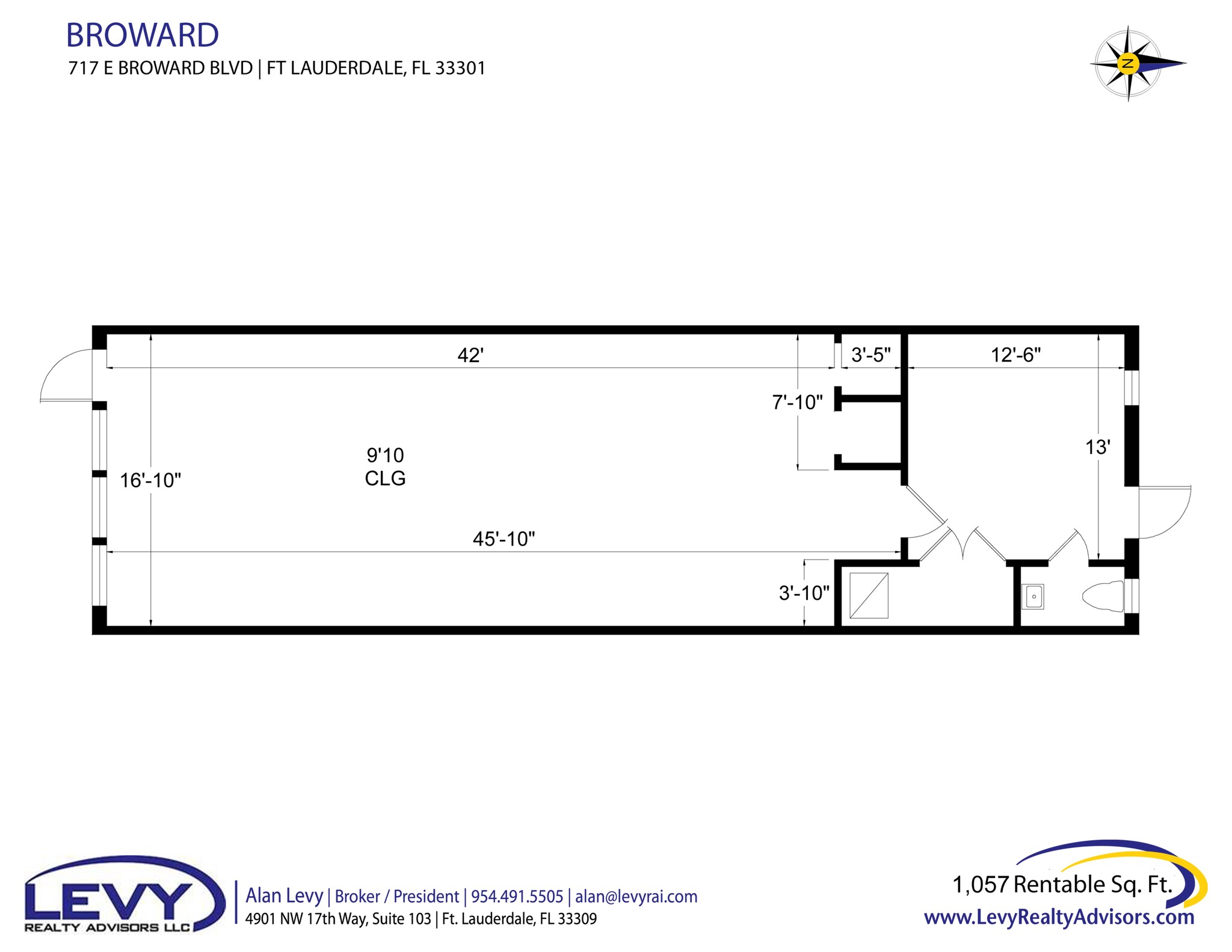 717-721 E Broward Blvd, Fort Lauderdale, FL à louer Plan de site- Image 1 de 1