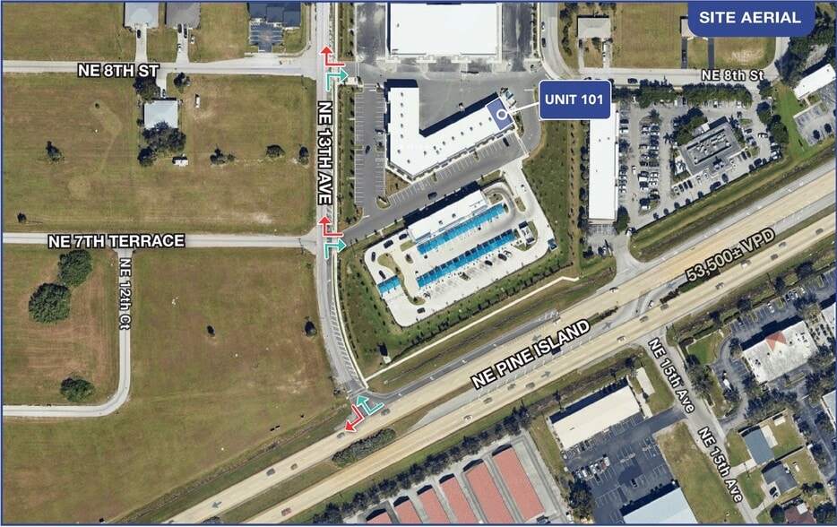 1260-1261 NE 8th St, Cape, Cape Coral, FL for lease - Aerial - Image 3 of 3