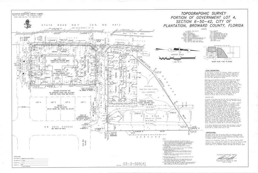 850 N State Road 7, Plantation, FL à vendre - Plan de site - Image 3 de 3