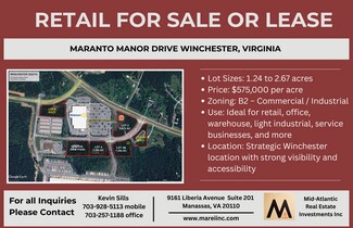 Plus de détails pour Maranto Manor Drive, Winchester, VA - Terrain à vendre
