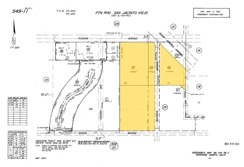 E Florida St, Hemet, CA for lease - Plat Map - Image 1 of 3