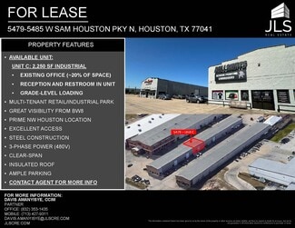 Plus de détails pour 5485 W Sam Houston Pky N, Houston, TX - Commerce de détail, Industriel à louer