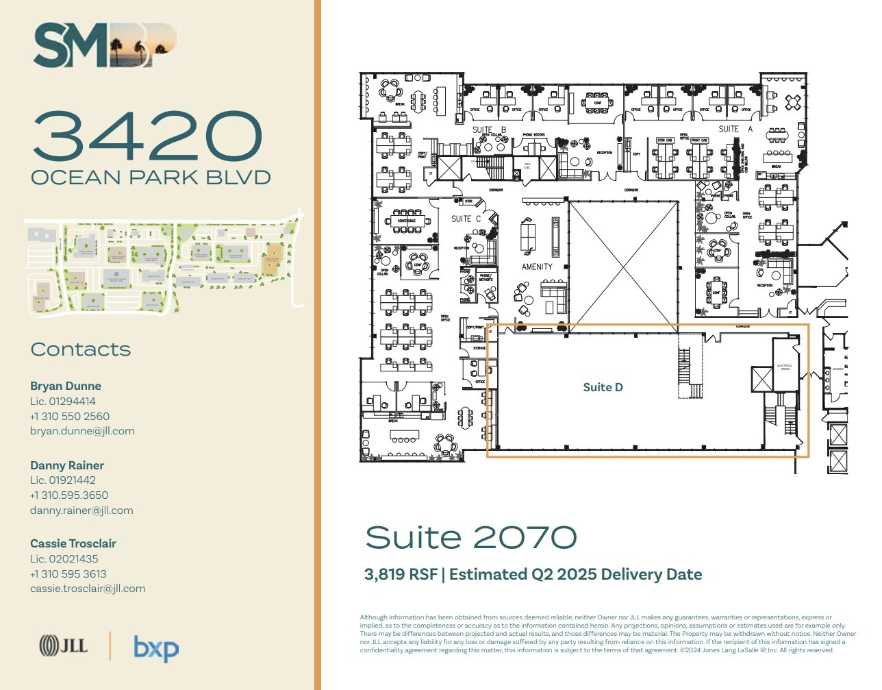 3420 Ocean Park Blvd, Santa Monica, CA for lease Floor Plan- Image 1 of 1