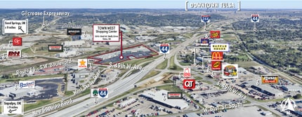 5610-5648 W Skelly Dr, Tulsa, OK - AERIAL map view - Image1