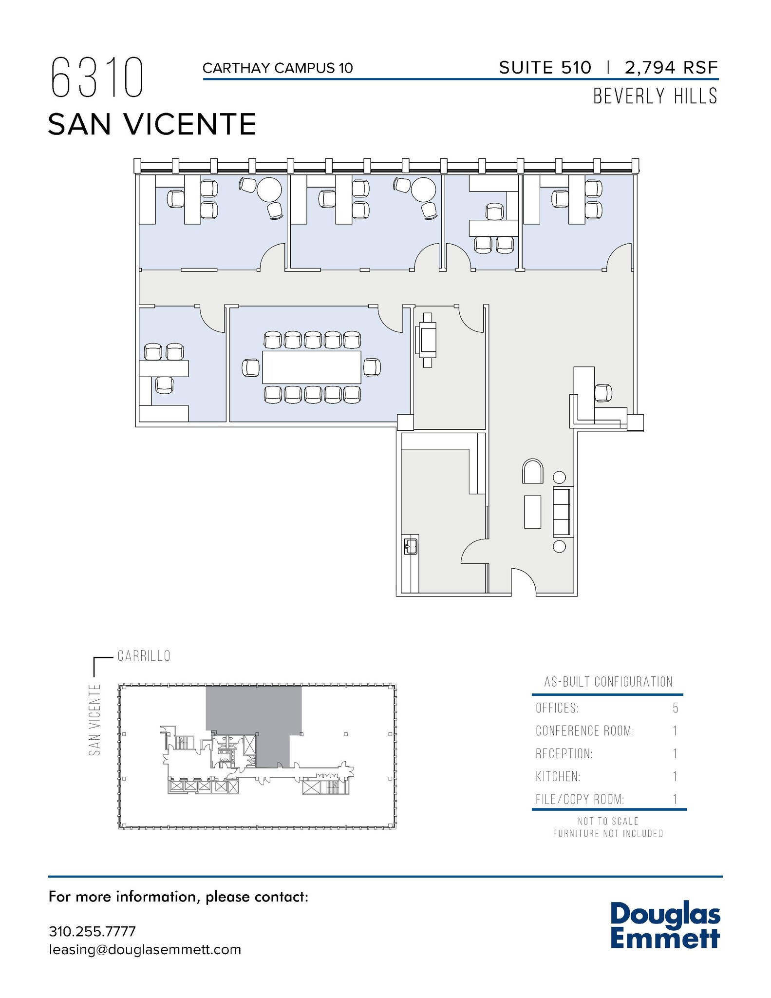 6310 San Vicente Blvd, Los Angeles, CA for lease Floor Plan- Image 1 of 1