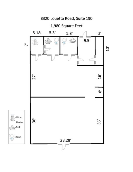 8320 Louetta Rd, Spring, TX for lease - Floor Plan - Image 3 of 4