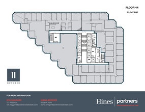 1100 Louisiana St, Houston, TX à louer Plan d’étage- Image 1 de 1