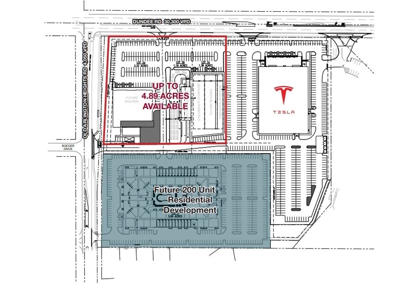 945 Dundee Rd, Buffalo Grove, IL à louer - Plan de site - Image 2 de 2