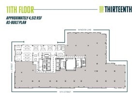 1100 13th St NW, Washington, DC for lease Floor Plan- Image 1 of 1